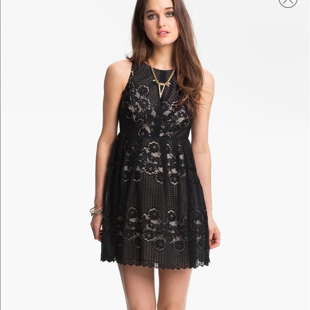 Free People Rocco Lace Mini Dress